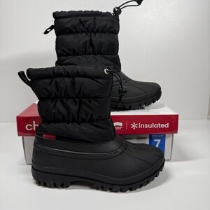 NIB• Chooka Nylon Puffer Mid Cold Weather Boot Size: 7